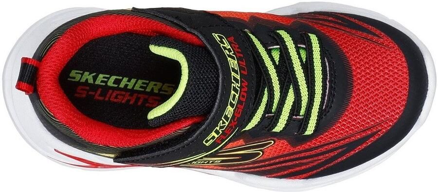 Skechers Babyschoentjes FLEX-GLOW ULTRA LIGHTS blink-klittenbandschoen om in te glijden neon maat sjabloon om te downloaden - Foto 6