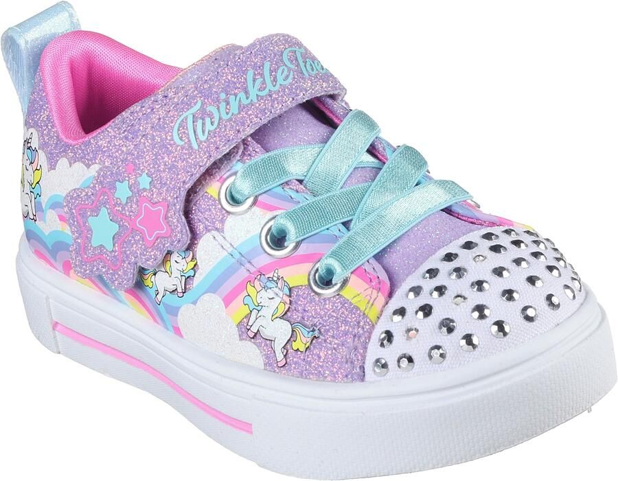 Skechers Babyschoentjes TWINKLE SPARKS JUMPIN CLOUDS blink -klittenbandschoenmet nagels maat sjabloon om te downloaden - Foto 6