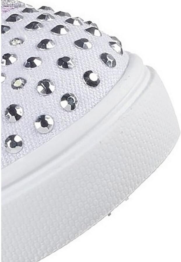 Skechers Babyschoentjes TWINKLE SPARKS LIGHTS sneaker knipperlicht klittenbandschoen met glitter maatsjabloon om te downloaden