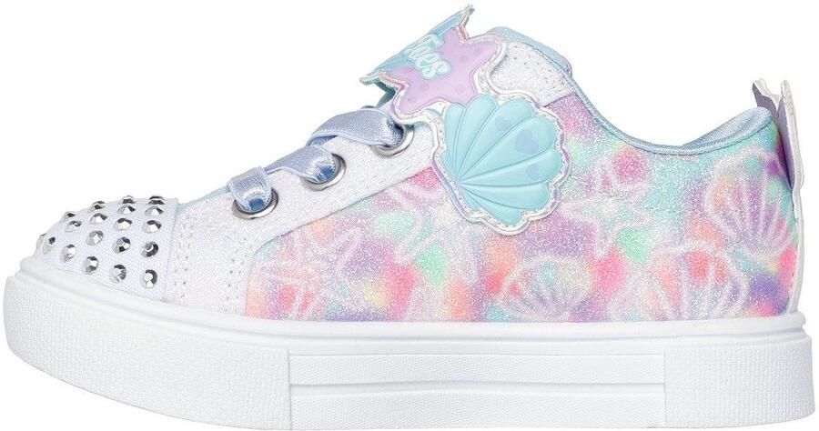 Skechers Babyschoentjes TWINKLE SPARKS LIGHTS sneaker knipperlicht klittenbandschoen met glitter maatsjabloon om te downloaden - Foto 3