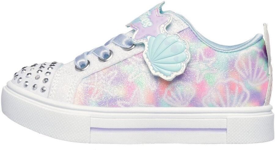 Skechers Babyschoentjes TWINKLE SPARKS LIGHTS sneaker knipperlicht klittenbandschoen met glitter maatsjabloon om te downloaden - Foto 2