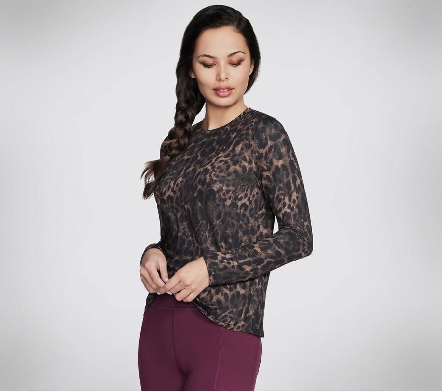 Skechers Shirt met lange mouwen Natural Cheetah - Foto 4