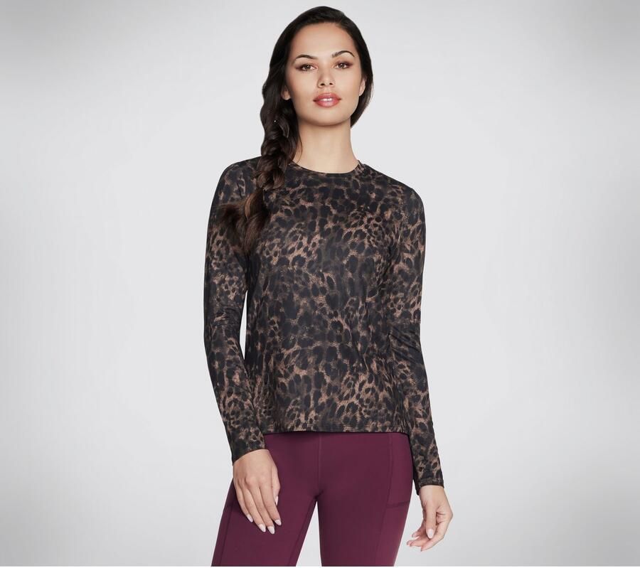 Skechers Shirt met lange mouwen Natural Cheetah