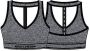 Skechers goknit sportbh grijs dames - Thumbnail 1