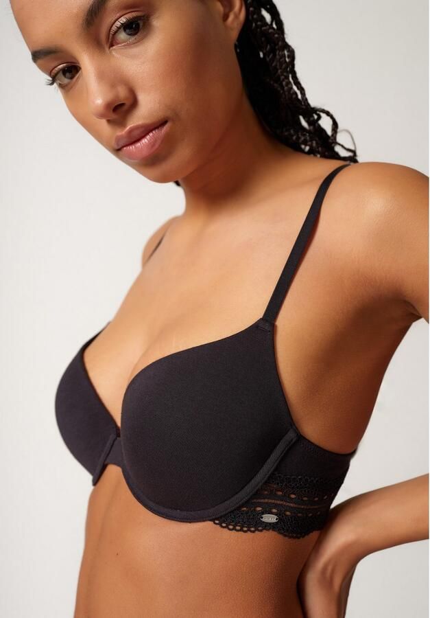 Skiny Bh met steuncups Classicotton Katoenmix met kant met vulling comfortabel eenvoudig - Foto 2
