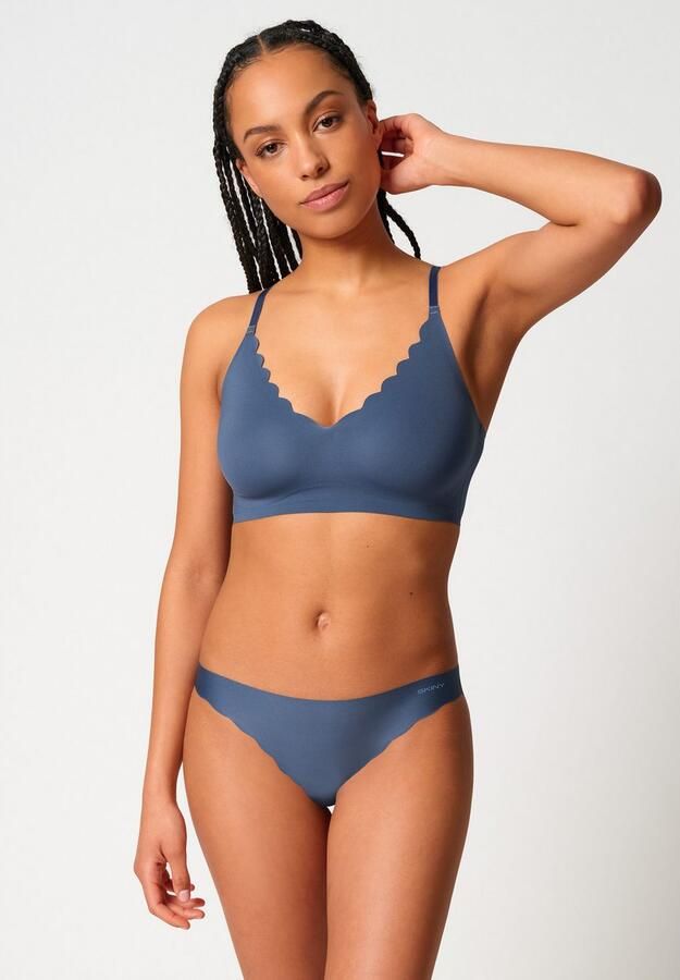 Skiny Bustier Micro Essentials uitneembare pads naadloos v-hals zonder beugel