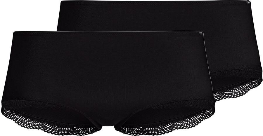 Skiny Hipster Classicotton comfortabel basic met kant katoenmix (Set van 2) - Foto 6