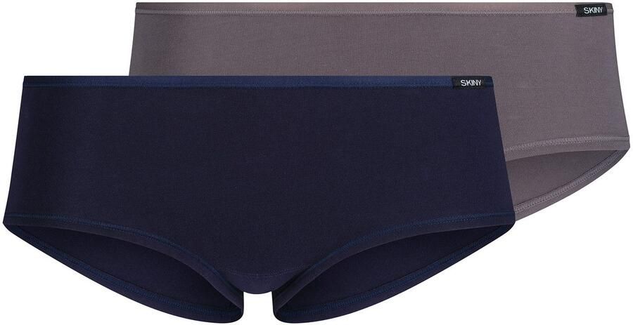 Skiny Hipster Katoen voordeel comfortabel plat elastiek heuphoogte katoenmix (2 stuks Set van 2) - Foto 8