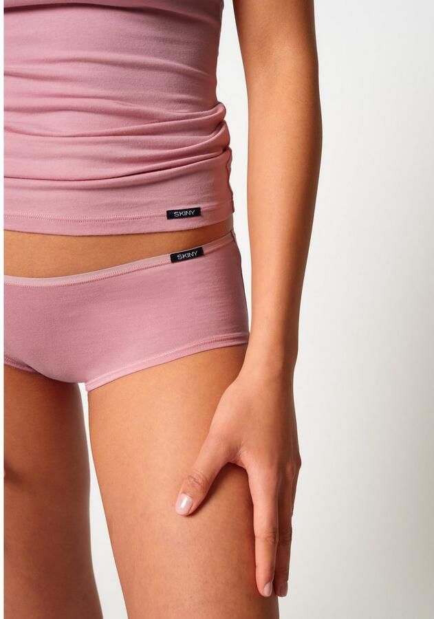 Skiny Hipster Katoen voordeel comfortabel plat elastiek heuphoogte katoenmix (2 stuks Set van 2) - Foto 2