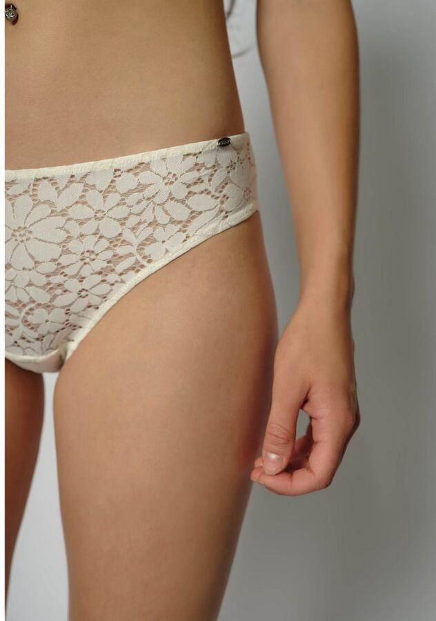 Skiny Rio-slip Wonderfulace comfortabel zacht elastisch licht transparant optiek met bloemen