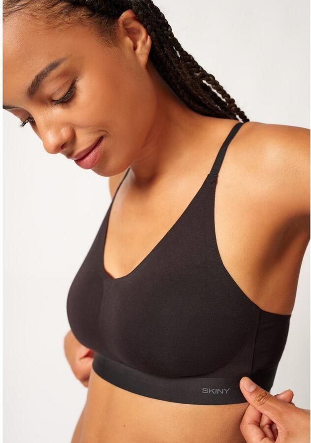 Skiny Soft-bh Smartouch uitneembare pads zacht strijkvrij elastisch viscosemix