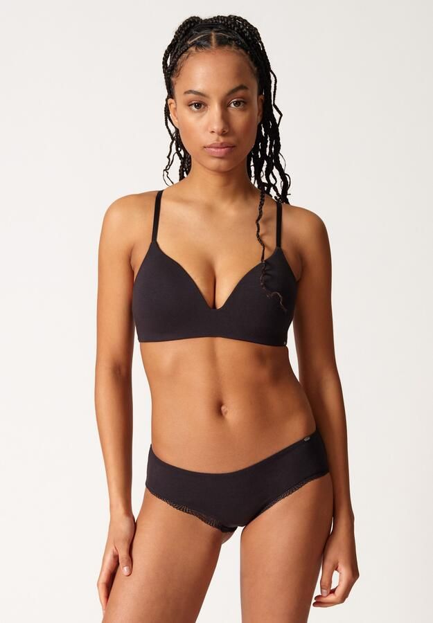 Skiny Triangel-bh Classicotton Katoenmix gewatteerd zonder beugel comfortabel eenvoudig