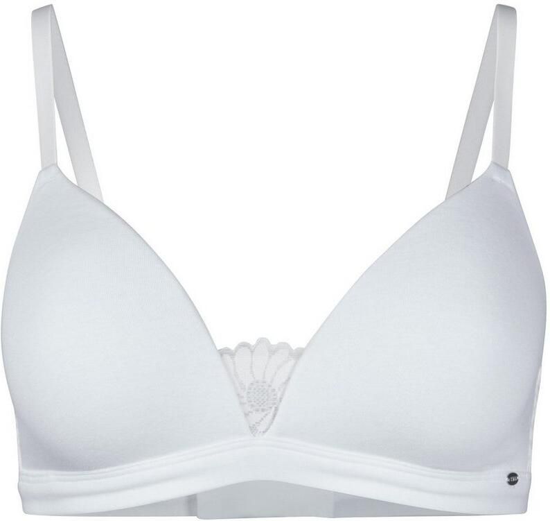 Skiny Triangel-bh Cotton Lace gevoerd zonder beugel comfortabel katoenmix elastisch - Foto 2
