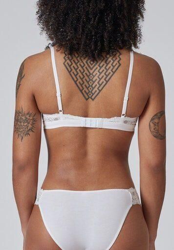 Skiny Triangel-bh Cotton Lace gevoerd zonder beugel comfortabel katoenmix elastisch - Foto 5