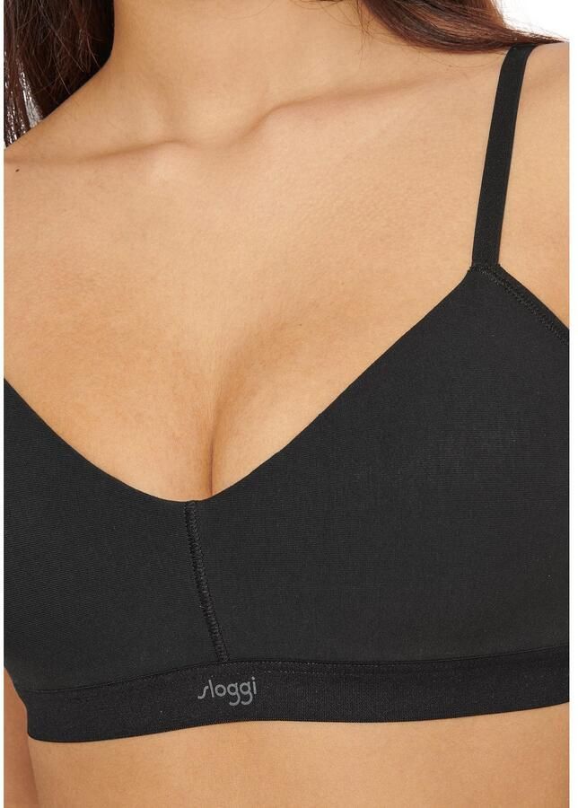 Sloggi Bh met steuncups EVER Ease temperatuurregulerend v-hals zacht katoenmix (set 1-delig) - Foto 2
