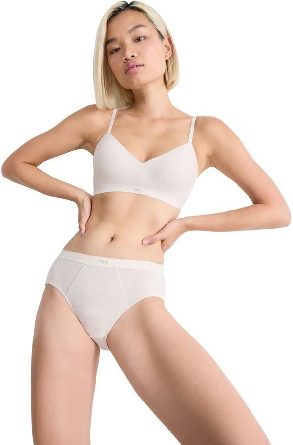 Sloggi Bh met steuncups EVER Ease temperatuurregulerend v-hals zacht katoenmix (set 1-delig) - Foto 3