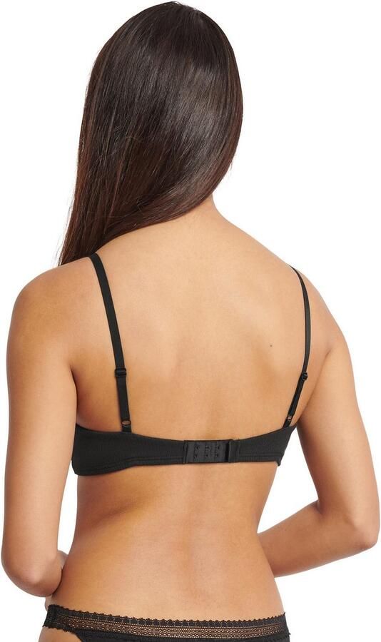 Sloggi Bh met steuncups GO Ribbed zachte ribstof kanten versiering gemiddelde steun katoenmix - Foto 4