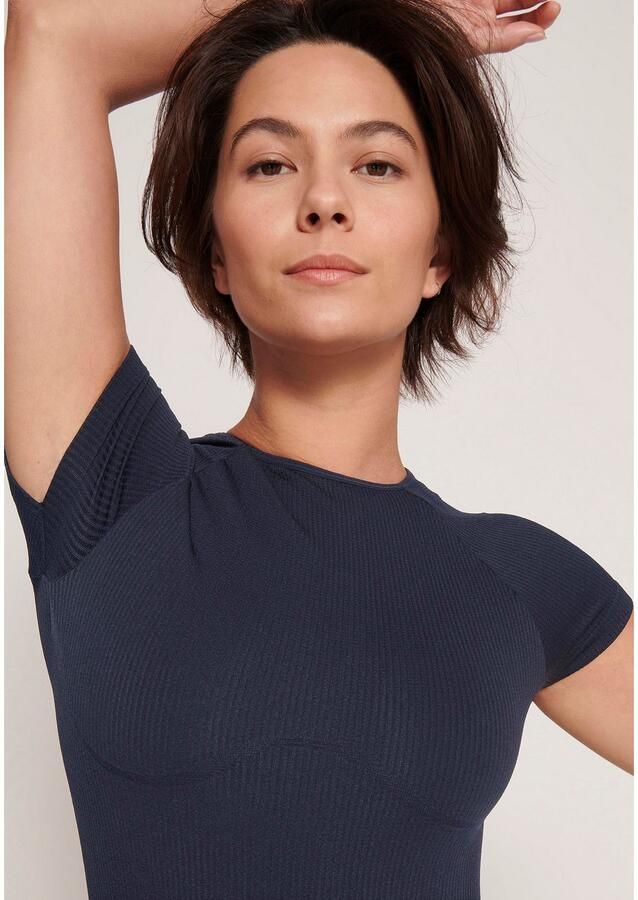 Sloggi Body Ever Infused Aloe Korte mouwen zacht geribbeld naadloos rondgebreid ronde hals