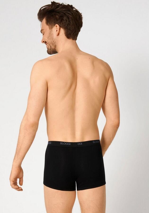 Sloggi Boxershort Men Basic Single jersey katoenmix zonder ingreep (Set van 2)