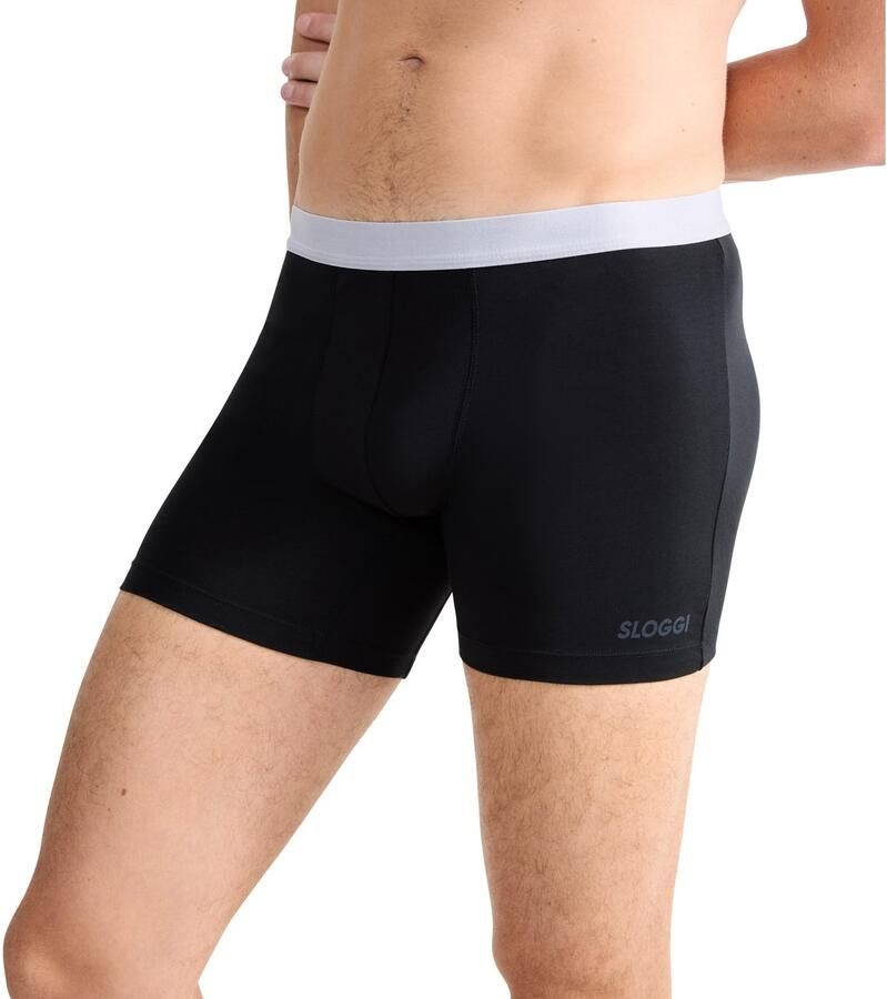 Sloggi Boxershort Men GO ABC 2.0 langere pijp katoenmix zacht elastische band (Set van 2) - Foto 4