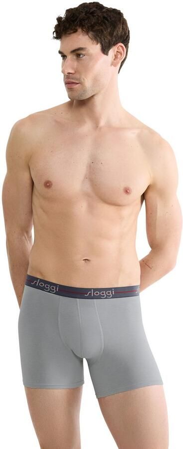 Sloggi Boxershort Men Start elastische band met logo zonder opening (Set van 2) - Foto 5