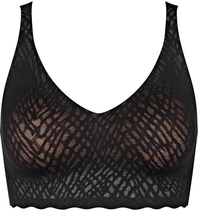 Sloggi Bralette ZERO Feel Bliss naadloos v-hals stretchkant uitneembare pads (set 1-delig) - Foto 7