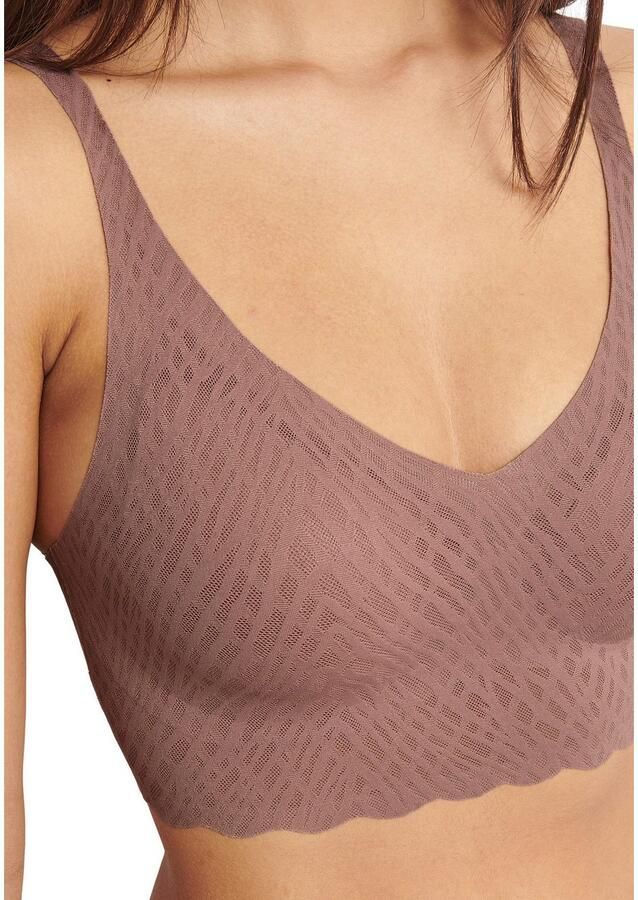 Sloggi Bralette ZERO Feel Bliss naadloos v-hals stretchkant uitneembare pads (set 1-delig) - Foto 5