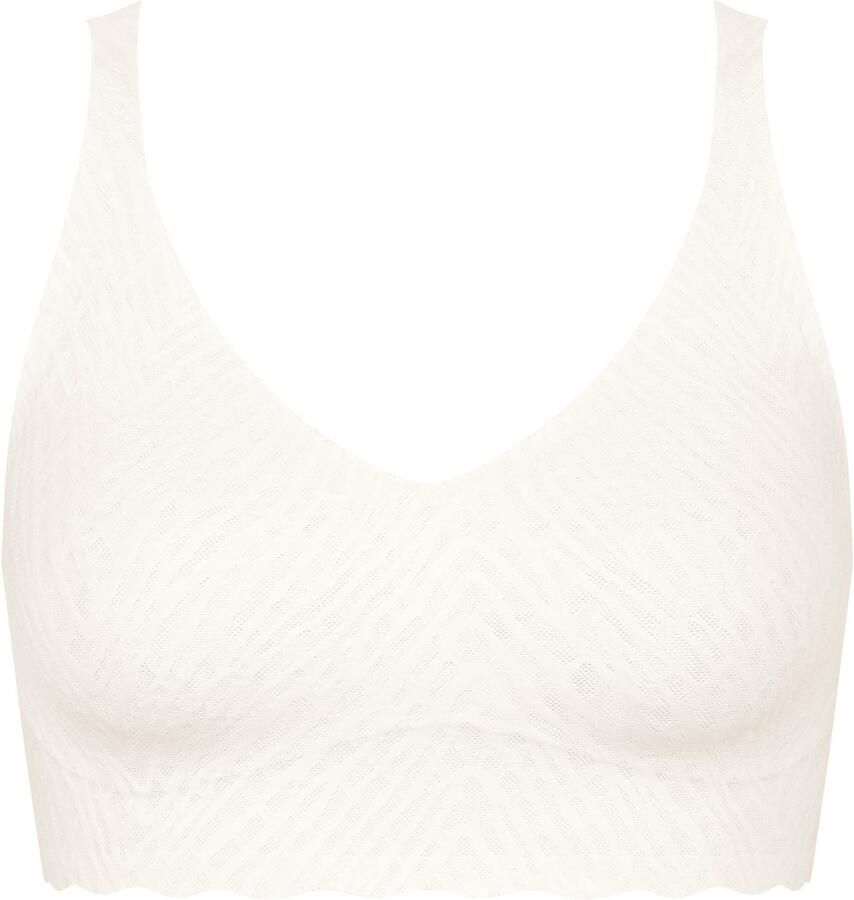 Sloggi Bralette ZERO Feel Bliss naadloos v-hals stretchkant uitneembare pads (set 1-delig) - Foto 9