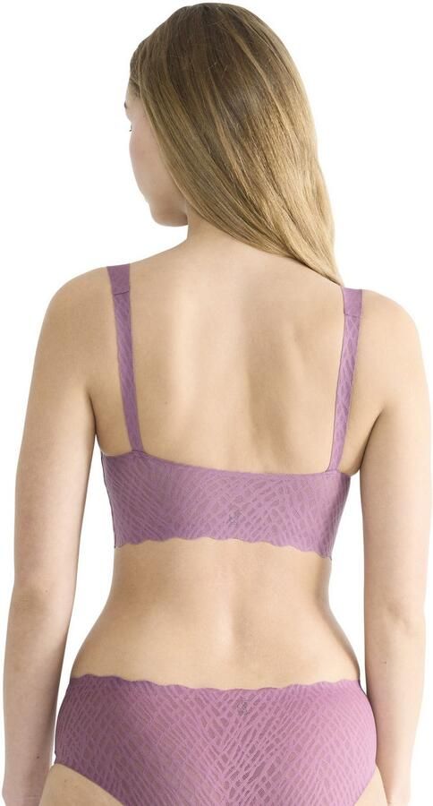 Sloggi Bralette ZERO Feel Bliss naadloos v-hals stretchkant uitneembare pads (set 1-delig) - Foto 4