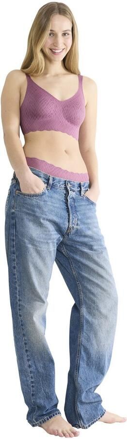 Sloggi Bralette ZERO Feel Bliss naadloos v-hals stretchkant uitneembare pads (set 1-delig) - Foto 5