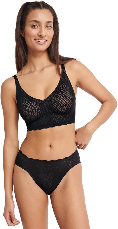 Sloggi Bralette ZERO Feel Bliss naadloos v-hals stretchkant uitneembare pads (set 1-delig) - Foto 6