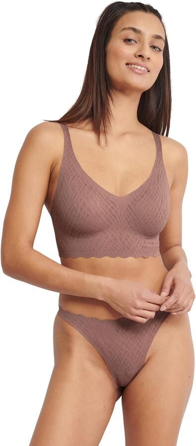 Sloggi Bralette ZERO Feel Bliss naadloos v-hals stretchkant uitneembare pads (set 1-delig) - Foto 8