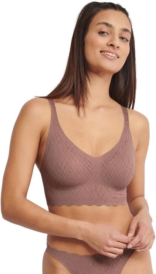 Sloggi Bralette ZERO Feel Bliss naadloos v-hals stretchkant uitneembare pads (set 1-delig) - Foto 7