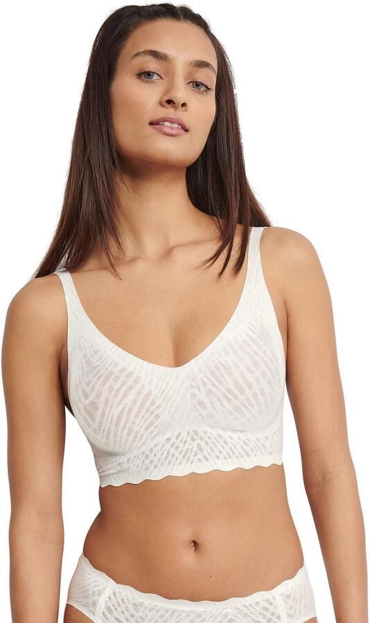 Sloggi Bralette ZERO Feel Bliss naadloos v-hals stretchkant uitneembare pads (set 1-delig) - Foto 6