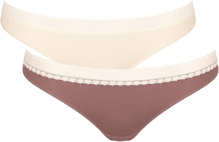 Sloggi Brazilian slip GO Ribbed Fijne rib stretchkant comfortabel zacht elastisch (2 stuks Set van 2) - Foto 8