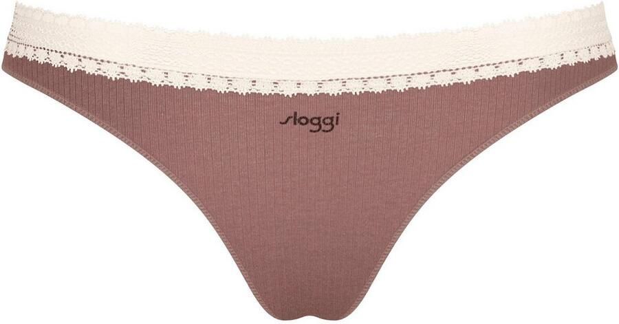 Sloggi Brazilian slip GO Ribbed Fijne rib stretchkant comfortabel zacht elastisch (2 stuks Set van 2) - Foto 5