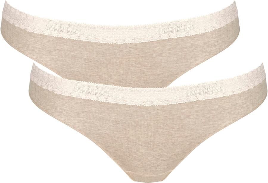 Sloggi Brazilian slip GO Ribbed Fijne rib stretchkant comfortabel zacht elastisch (2 stuks Set van 2) - Foto 7