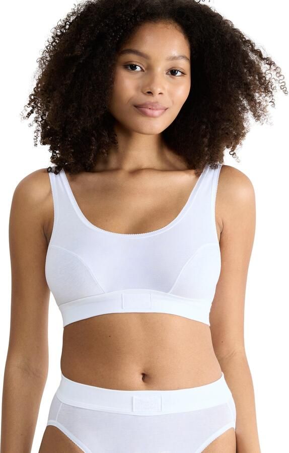 Sloggi Bustier Double comfort dubbellaagse onderborstband zachte band katoenmix (1-delig) - Foto 4