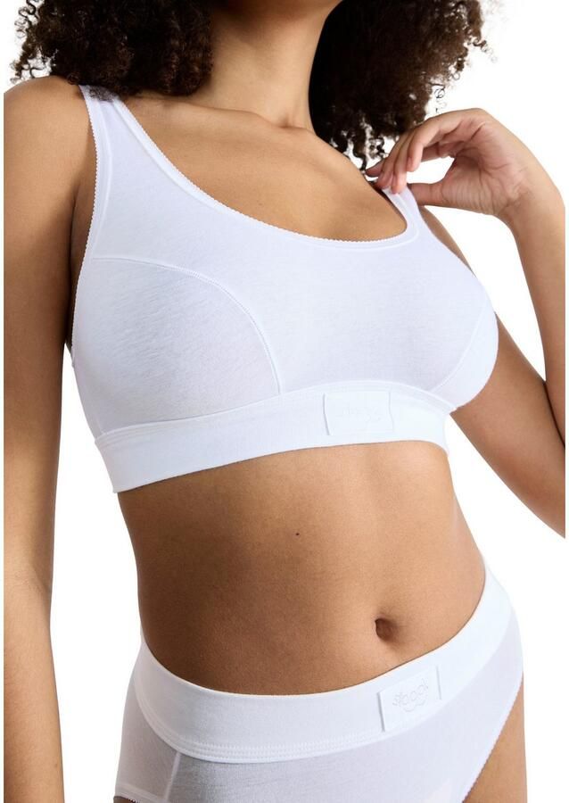 Sloggi Bustier Double comfort dubbellaagse onderborstband zachte band katoenmix (1-delig) - Foto 3