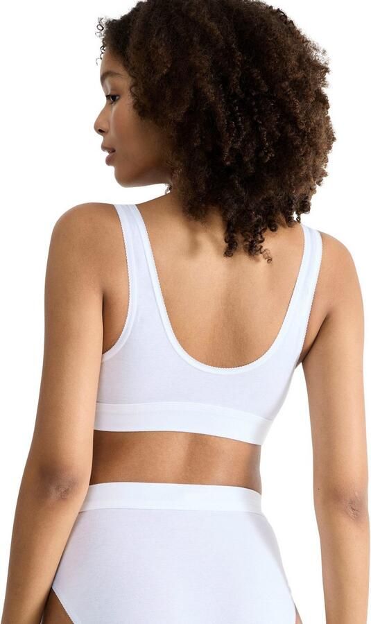 Sloggi Bustier Double comfort dubbellaagse onderborstband zachte band katoenmix (1-delig) - Foto 5