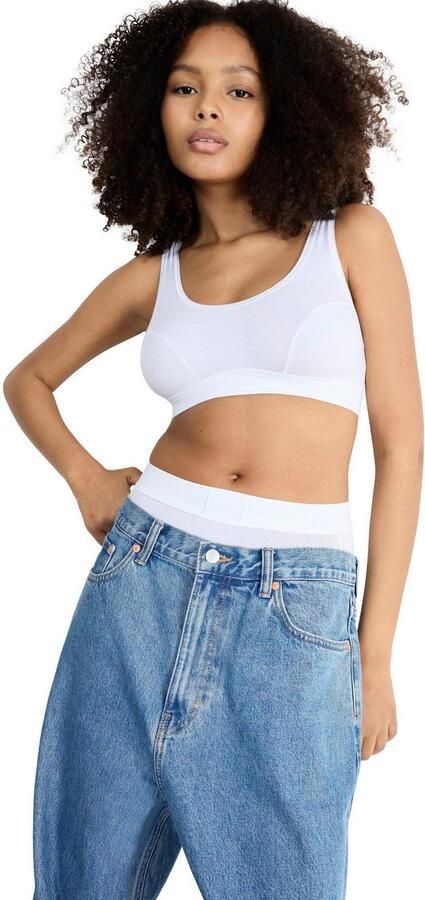 Sloggi Bustier Double comfort dubbellaagse onderborstband zachte band katoenmix (1-delig) - Foto 6