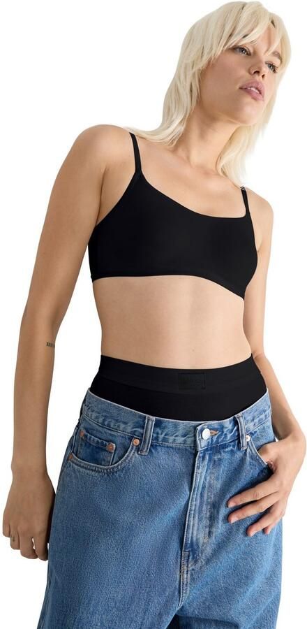 Sloggi Bustier GO Daily Cotton Glans-effect details gladde platte elastische onderborstband - Foto 5