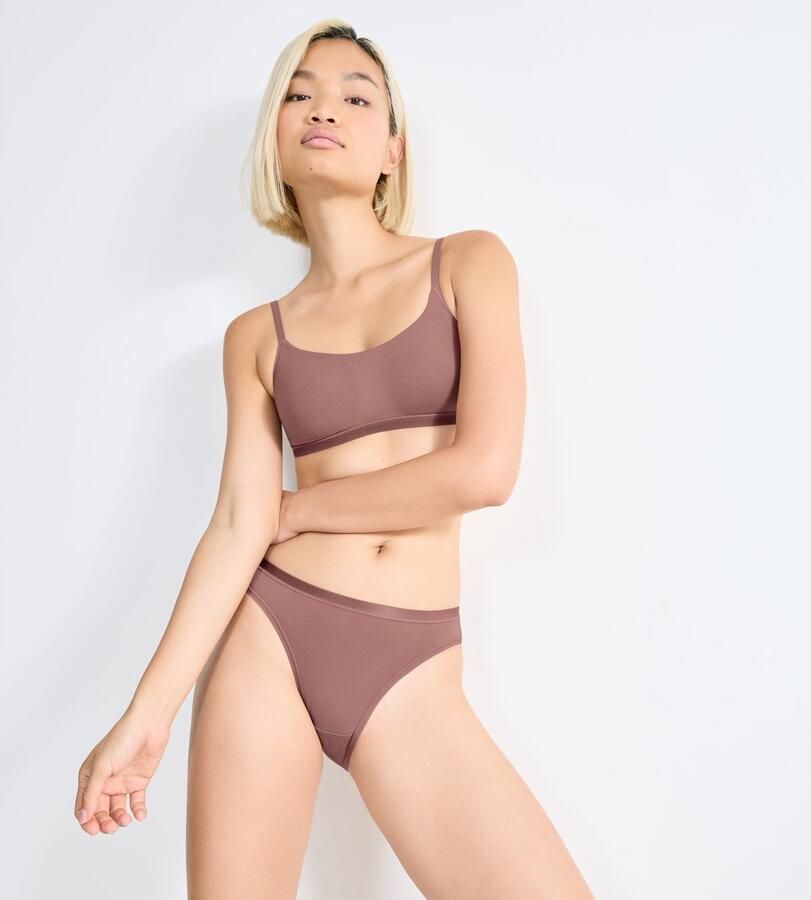 Sloggi Bustier GO Daily Cotton Glans-effect details gladde platte elastische onderborstband - Foto 4