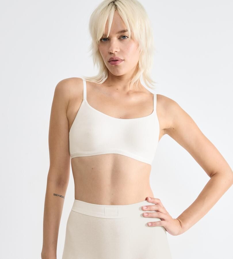 Sloggi Bustier GO Daily Cotton Glans-effect details gladde platte elastische onderborstband - Foto 6