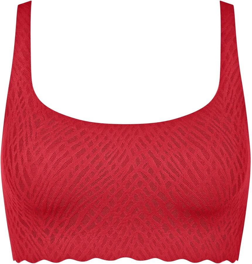 Sloggi Bustier ZERO Feel Bliss naadloos stretchkant uitneembare pads ademend