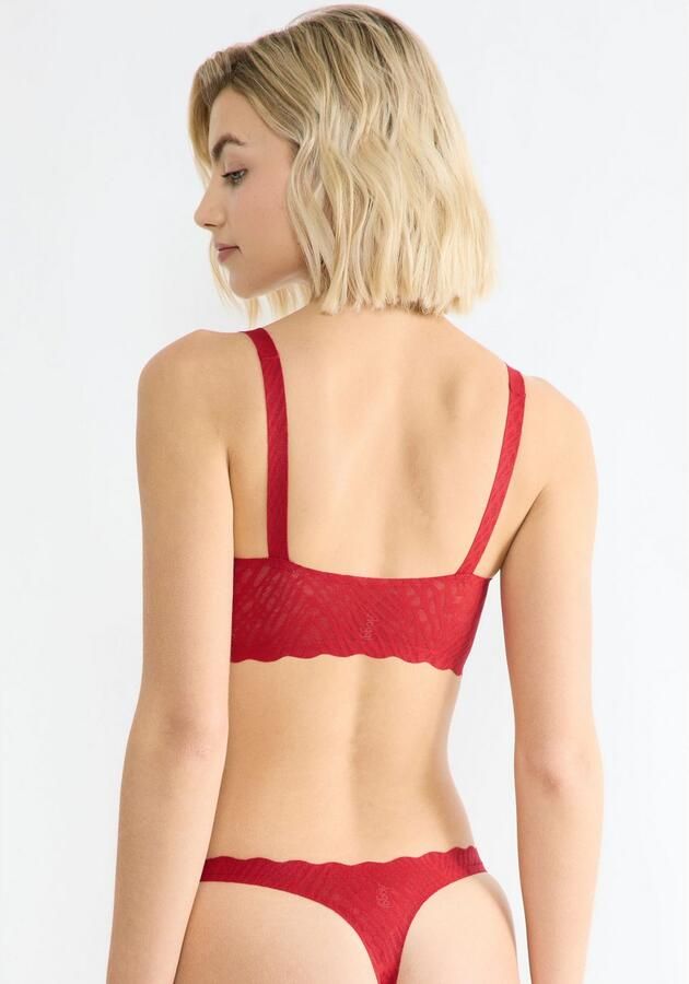 Sloggi Bustier ZERO Feel Bliss naadloos stretchkant uitneembare pads ademend - Foto 4