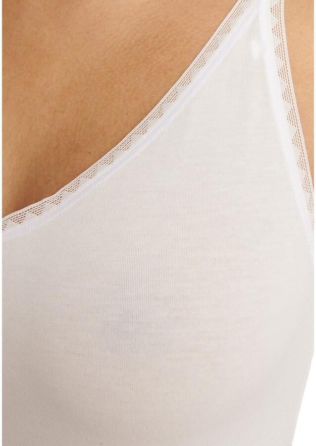 Sloggi Hemd Go fijn kant katoenmix v-hals zacht (Set van 2)