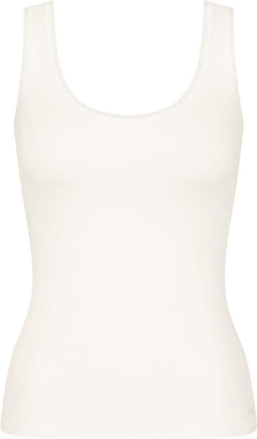 Sloggi Hemd Go fijne kantdetails diepe ronde hals brede bandjes zacht (Set van 2) - Foto 2