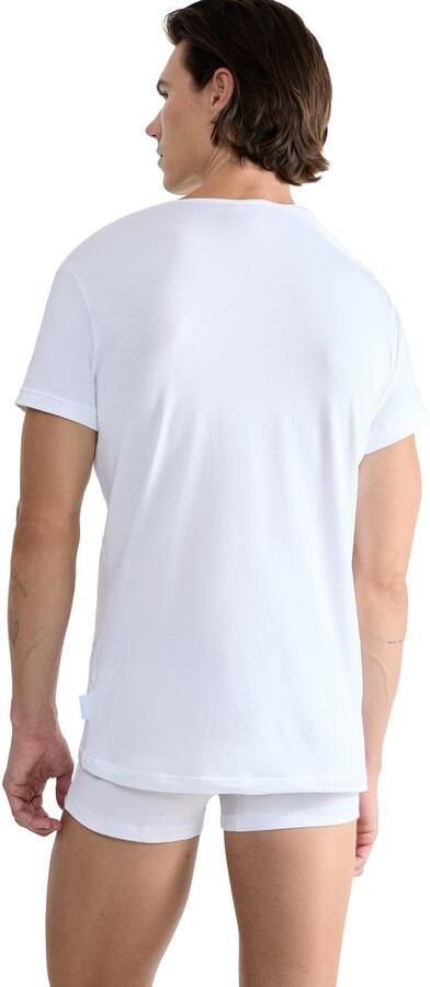 Sloggi Hemd Men 24 7 diepe ronde halslijn korte mouw katoenmix (Set van 2) - Foto 4