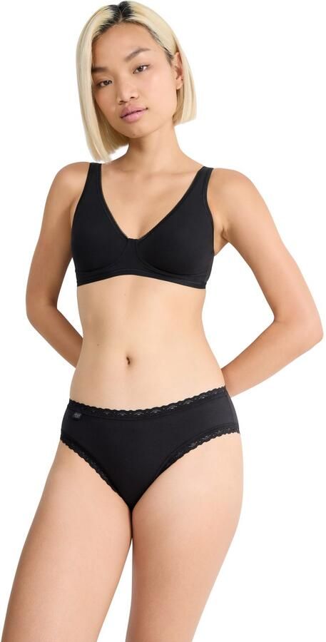 Sloggi Hipster 24 7 Cotton Lace Taille- en beenafwerking van delicaat kant elastisch vrouwelijk (Set van 3) - Foto 4